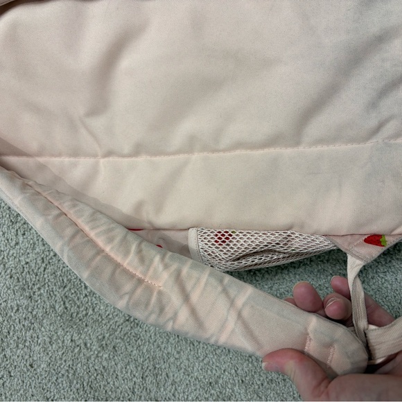 Jansport Light Pink Backpack with Strawberry Design - Picture 6 of 8